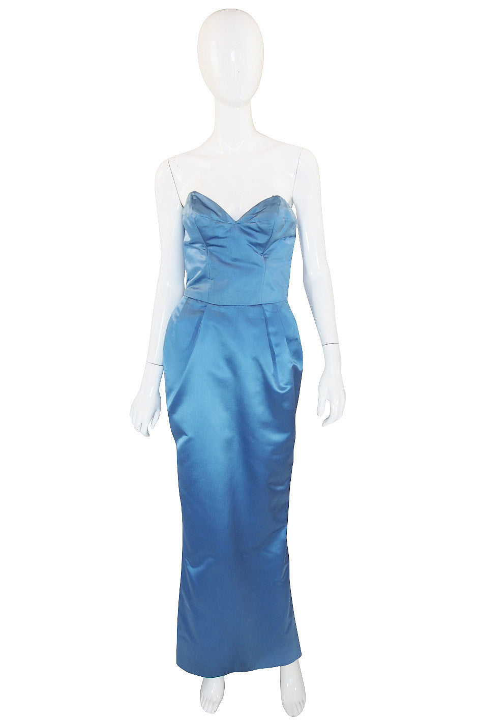 1950s Pale Blue Silk Dress – Shrimpton ...